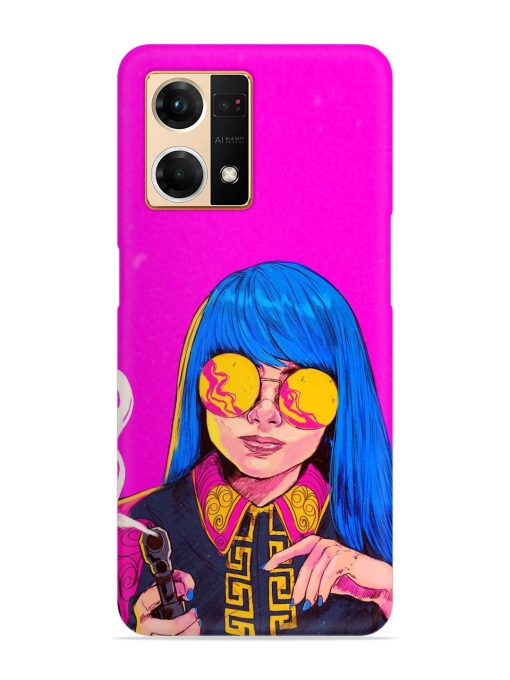 Aesthetic Anime Girl Snap Case for Oppo F21 Pro (4G) Zapvi