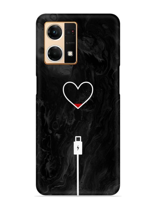 Heart Charging Vector Snap Case for Oppo F21 Pro (4G)