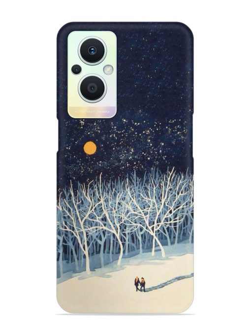 Full Moon Snowshoe Tour Snap Case for Oppo F21 Pro (5G)