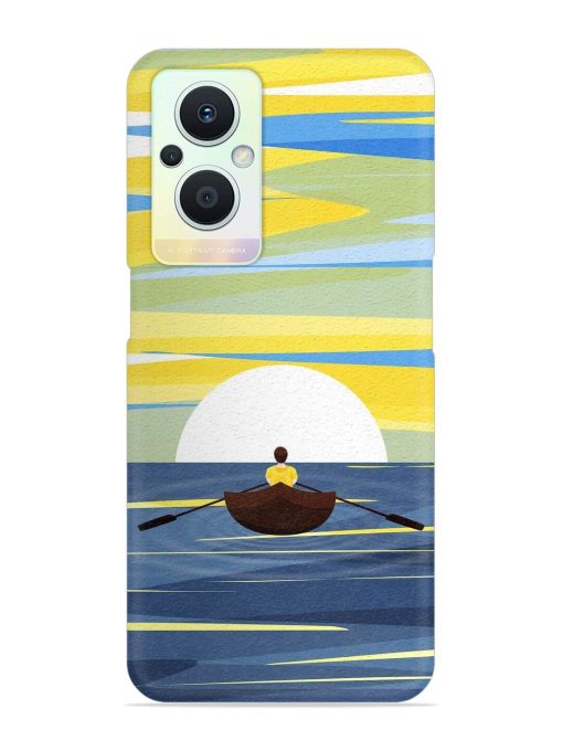 Rowing Person Ferry Paddle Snap Case for Oppo F21 Pro (5G) Zapvi