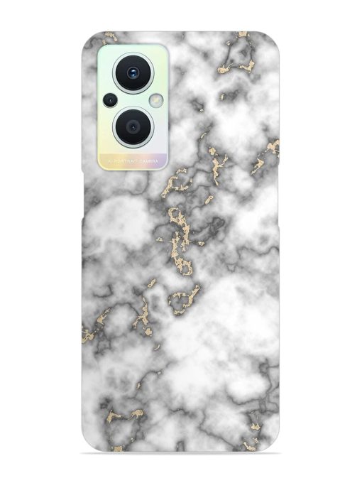 Gray And Gold Marble Snap Case for Oppo F21 Pro (5G)