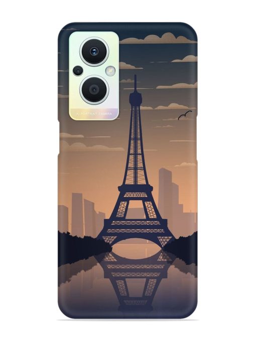 France Paris Eiffel Tower Gradient Snap Case for Oppo F21 Pro (5G)