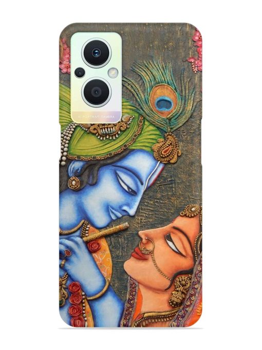 Lord Radha Krishna Flute Art Snap Case for Oppo F21 Pro (5G) Zapvi