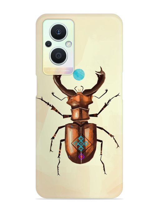 Stag Beetle Vector Snap Case for Oppo F21 Pro (5G)