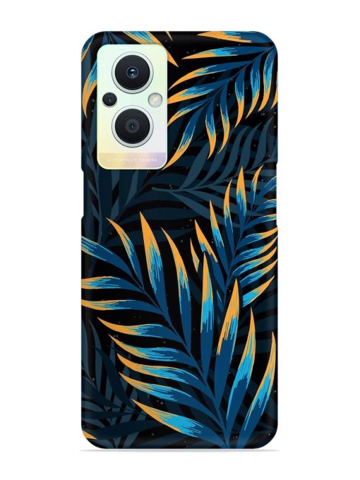 Abstract Leaf Art Snap Case for Oppo F21 Pro (5G)