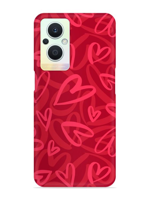 Seamless Romantic Pattern Snap Case for Oppo F21 Pro (5G)