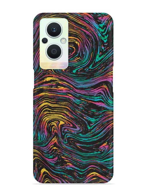 Abstract Liquid Colors Snap Case for Oppo F21 Pro (5G)