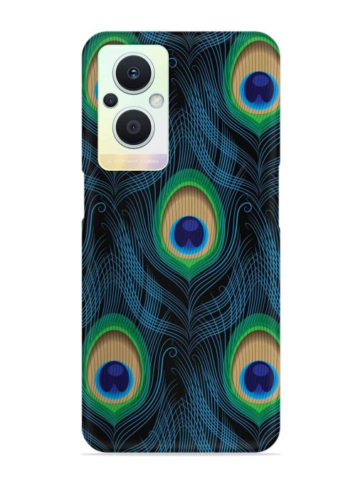 Seamless Pattern Peacock Snap Case for Oppo F21 Pro (5G)