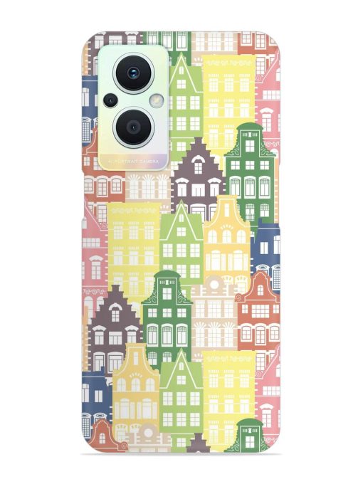 Seamless Shapes Pattern Snap Case for Oppo F21 Pro (5G)