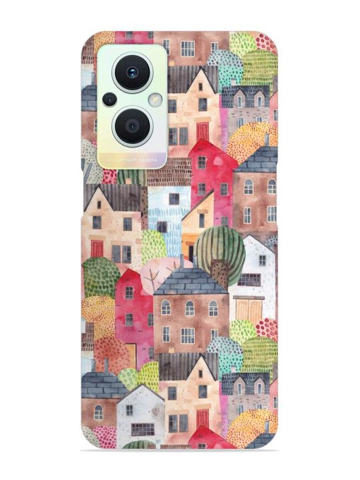 Abstract Seamless Pattern Snap Case for Oppo F21 Pro (5G)