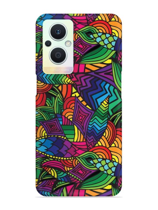 Abstract Multicolor Seamless Snap Case for Oppo F21 Pro (5G)