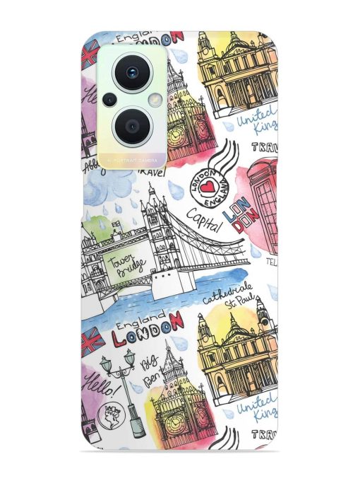 Vector London Landmark Snap Case for Oppo F21 Pro (5G)