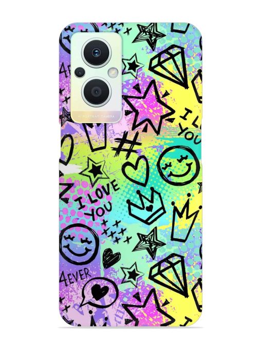 Bright Seamless Pattern Snap Case for Oppo F21 Pro (5G)