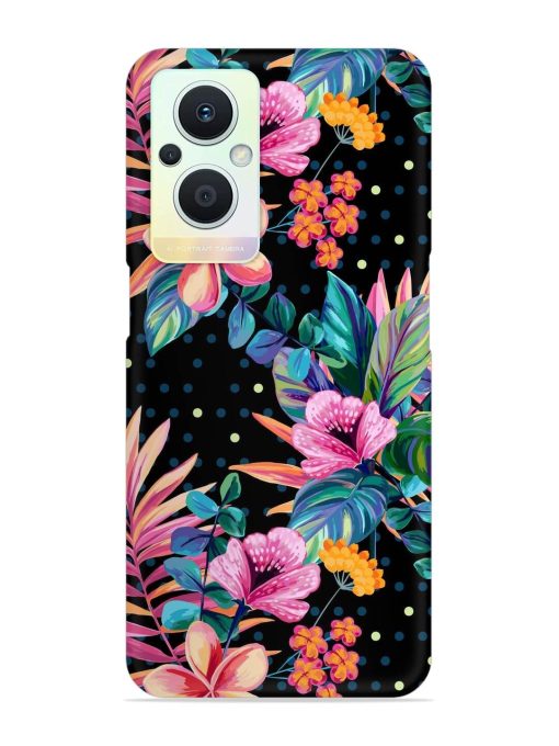 Seamless Floral Pattern Snap Case for Oppo F21 Pro (5G)