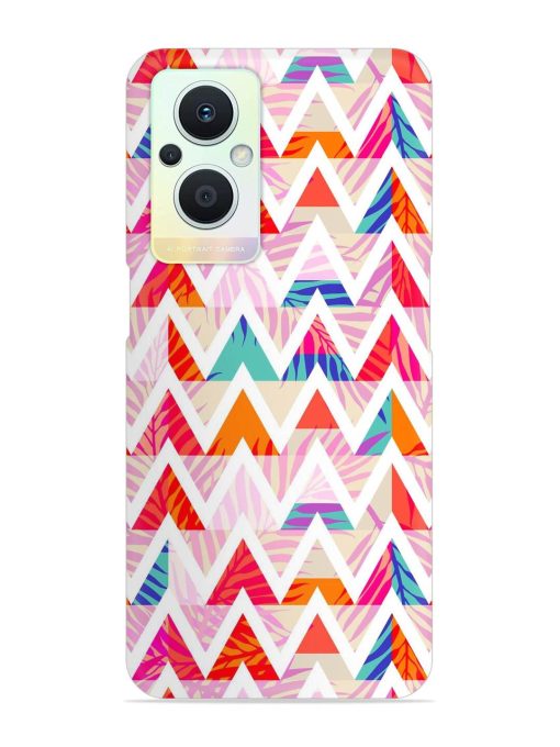 Abstract Triangle Background Snap Case for Oppo F21 Pro (5G)