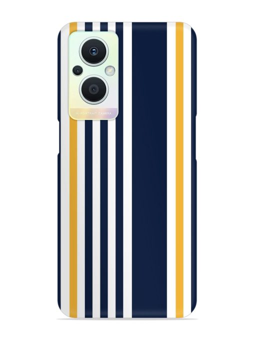 Seamless Stripe Pattern Snap Case for Oppo F21 Pro (5G)