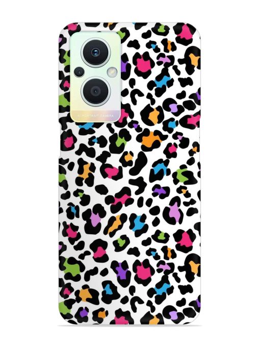 Seamless Leopard Pattern Snap Case for Oppo F21 Pro (5G)