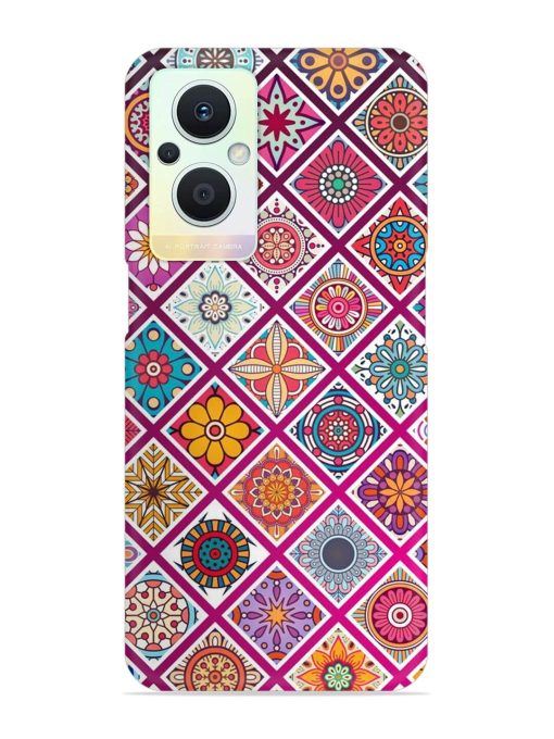 Seamless Tile Pattern Snap Case for Oppo F21 Pro (5G)