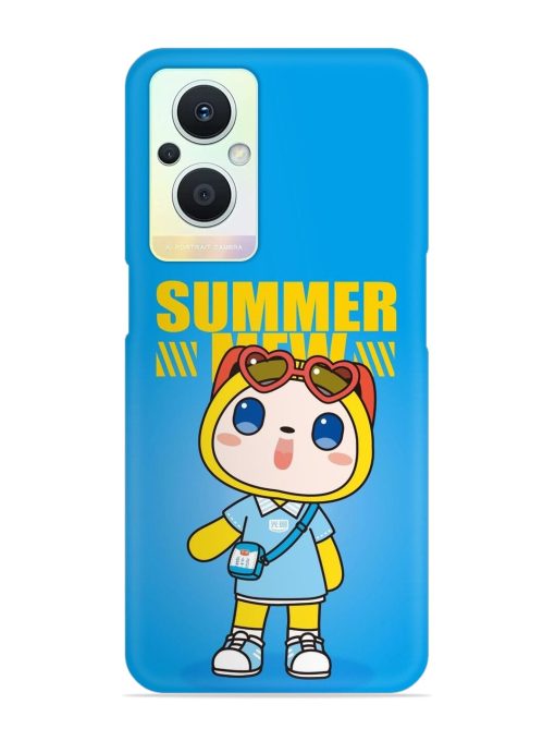 Summer Mew Cartoon Snap Case for Oppo F21 Pro (5G)