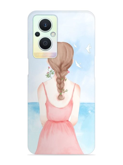 Watercolor Girl Vector Snap Case for Oppo F21 Pro (5G)