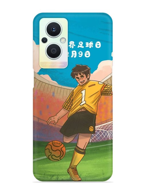 Soccer Kick Snap Case for Oppo F21 Pro (5G)