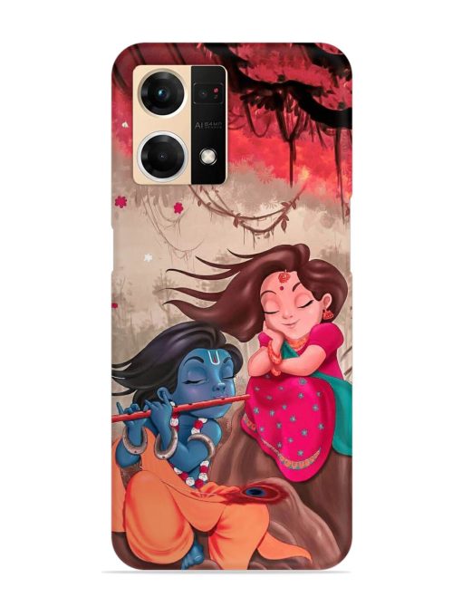 Radhe Krishna Water Art Snap Case for Oppo F21S Pro (4G) Zapvi