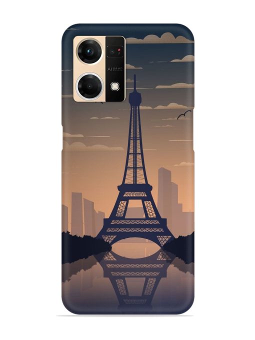 France Paris Eiffel Tower Gradient Snap Case for Oppo F21S Pro (4G) Zapvi