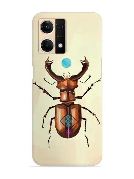 Stag Beetle Vector Snap Case for Oppo F21S Pro (4G) Zapvi