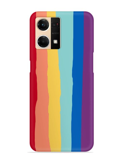 Rainbow Genuine Liquid Snap Case for Oppo F21S Pro (4G) Zapvi