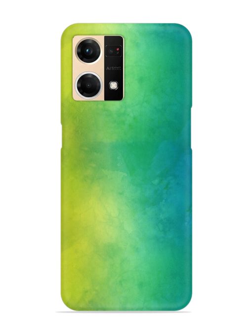 Yellow Green Gradient Snap Case for Oppo F21S Pro (4G) Zapvi