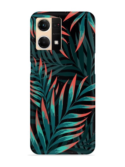 Green Leaf Art Snap Case for Oppo F21S Pro (4G) Zapvi