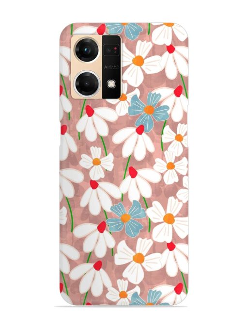 Abstract Petal Flowers Snap Case for Oppo F21S Pro (4G)