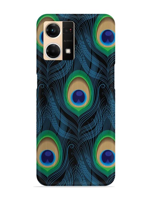 Seamless Pattern Peacock Snap Case for Oppo F21S Pro (4G) Zapvi