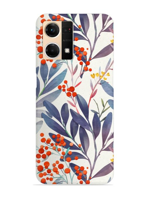 Seamless Floral Pattern Snap Case for Oppo F21S Pro (4G) Zapvi