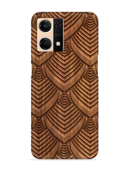 Carved Pattern On Snap Case for Oppo F21S Pro (4G) Zapvi