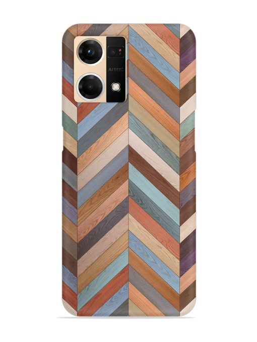 Seamless Wood Parquet Snap Case for Oppo F21S Pro (4G) Zapvi