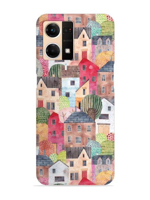 Abstract Seamless Pattern Snap Case for Oppo F21S Pro (4G) Zapvi