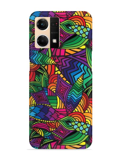 Abstract Multicolor Seamless Snap Case for Oppo F21S Pro (4G) Zapvi