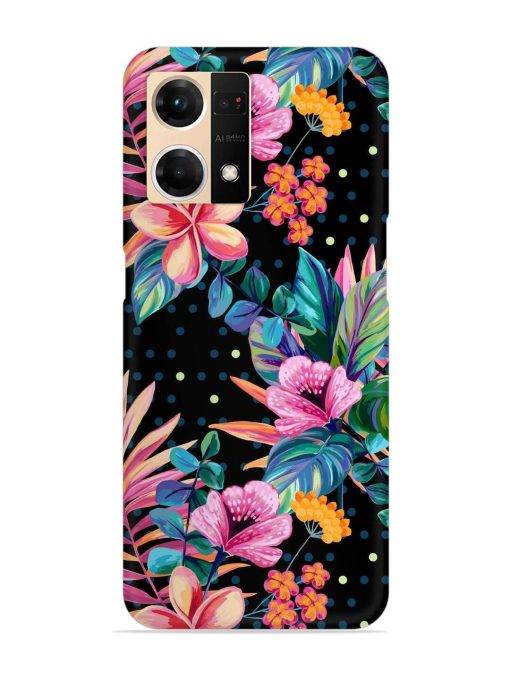 Seamless Floral Pattern Snap Case for Oppo F21S Pro (4G) Zapvi