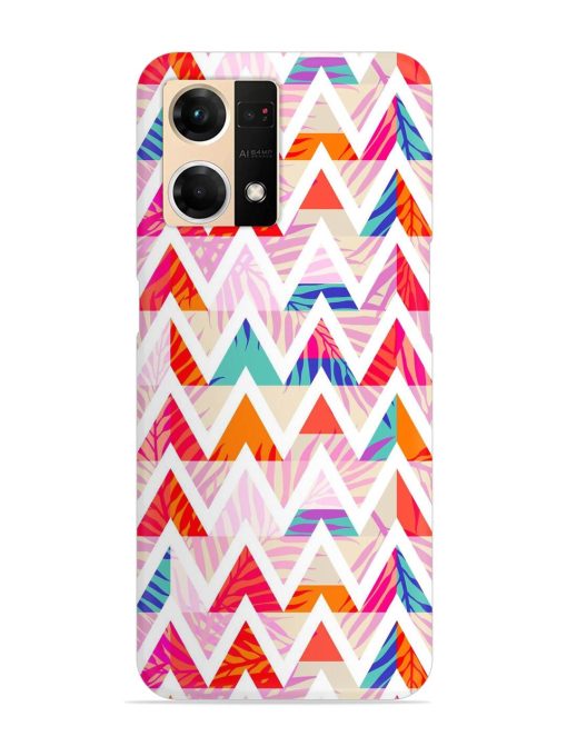 Abstract Triangle Background Snap Case for Oppo F21S Pro (4G) Zapvi