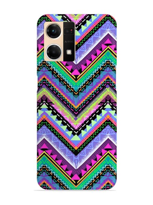 Tribal Aztec Print Snap Case for Oppo F21S Pro (4G) Zapvi