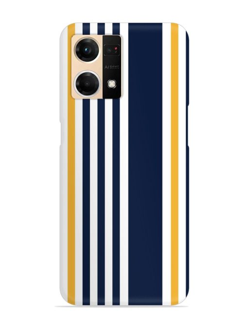 Seamless Stripe Pattern Snap Case for Oppo F21S Pro (4G) Zapvi