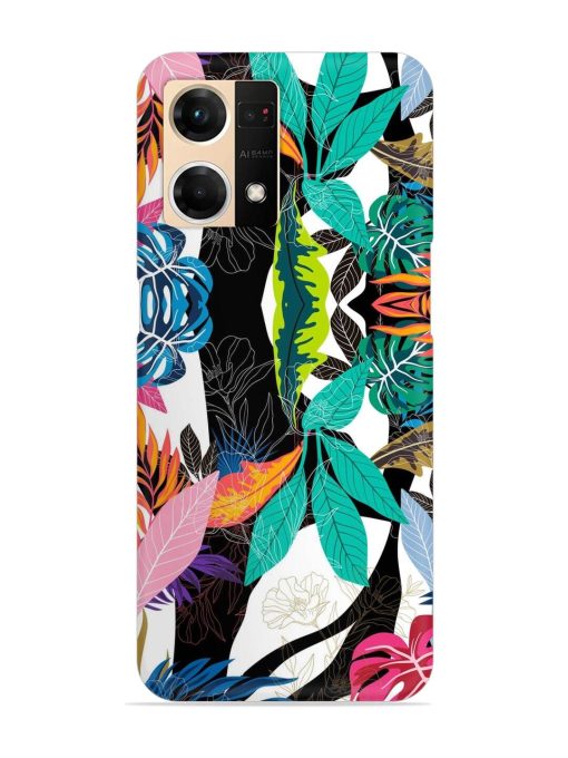 Floral Pattern Bright Snap Case for Oppo F21S Pro (4G) Zapvi