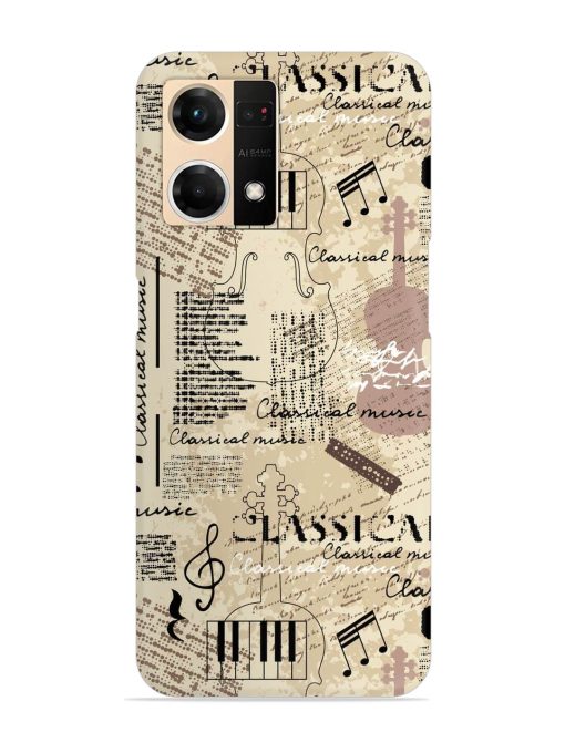 Classical Music Lpattern Snap Case for Oppo F21S Pro (4G)