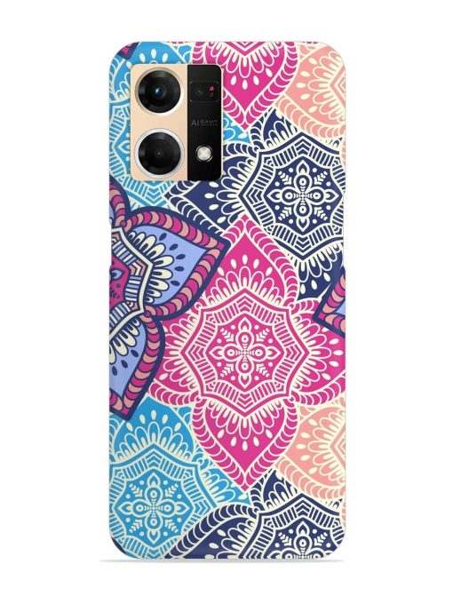 Ethnic Floral Seamless Snap Case for Oppo F21S Pro (4G) Zapvi