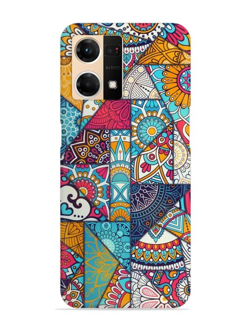 Patchwork Pattern Vintage Snap Case for Oppo F21S Pro (4G) Zapvi