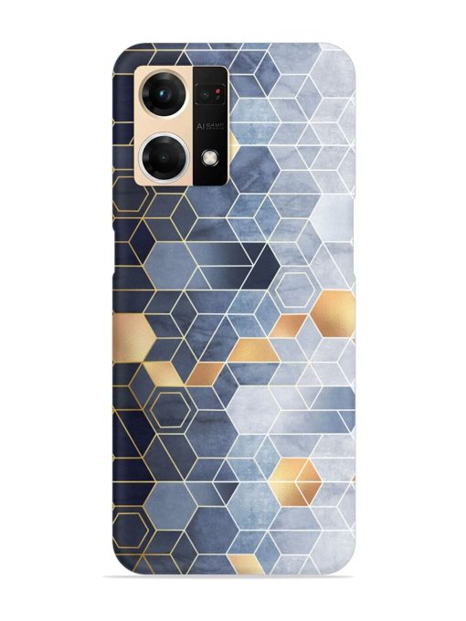 Geometric Abstraction Hexagons Snap Case for Oppo F21S Pro (4G) Zapvi