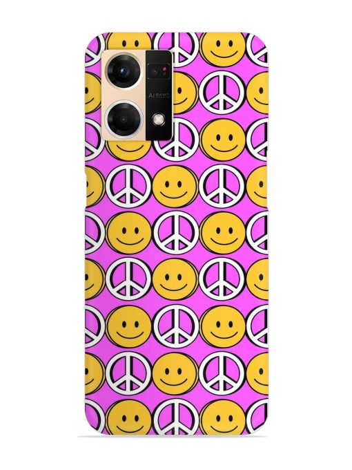 Smiley Face Peace Snap Case for Oppo F21S Pro (4G) Zapvi