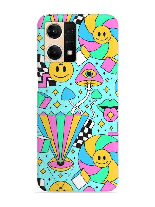 Trippy Rainbow 60S Snap Case for Oppo F21S Pro (4G)