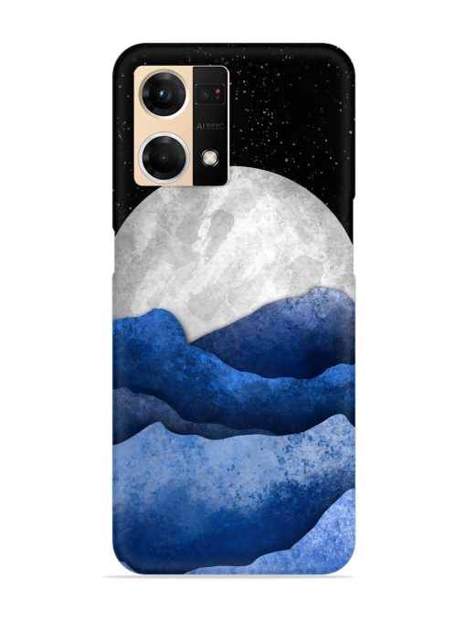 Full Moon Mountain Vector Snap Case for Oppo F21S Pro (4G)